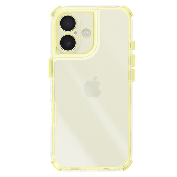 "Fodral för iPhone 17 Förstärkt Bi-Material Texturerad Halkfri Gul" Gul