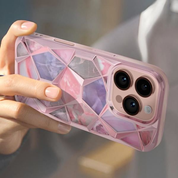 Suojakuori iPhone 16 Prolle Iskunkestävä Twinki Collection Rose Champagne Rosa