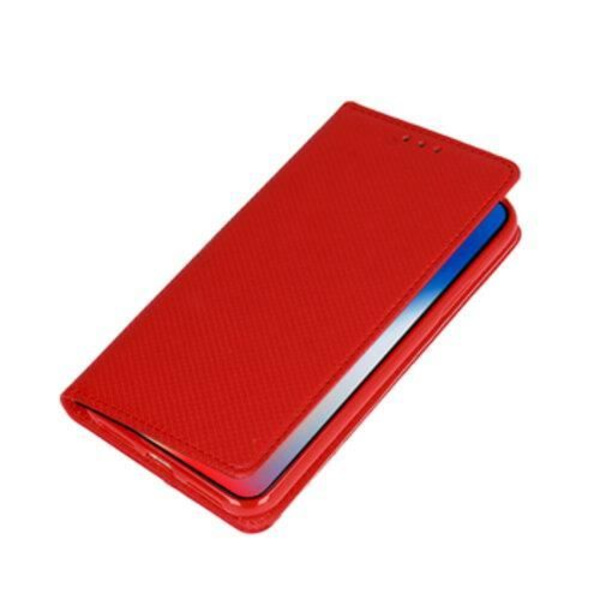 iPhone 14 Fodral - Röd Magnetic Closure Plånboksfodral