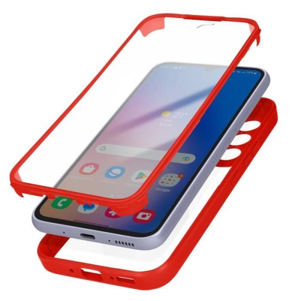 Full body cover kompatibel med Samsung A34 5G Red Cover