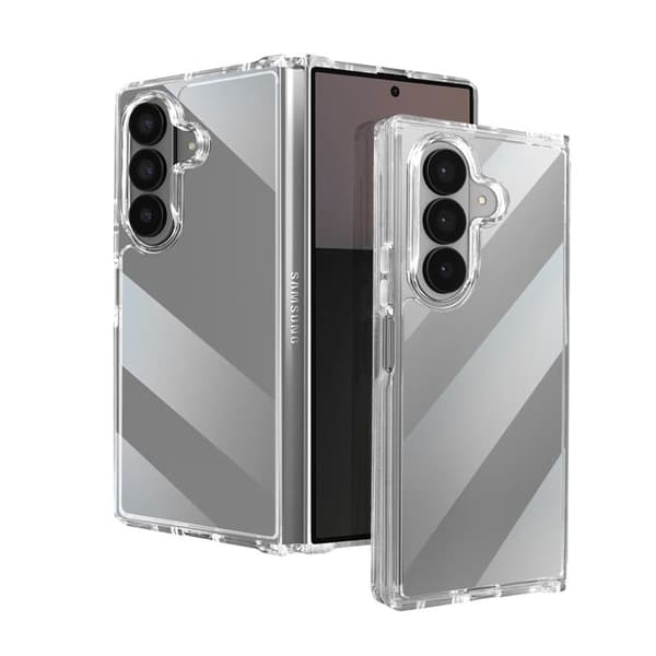 Samsung Galaxy Z Fold 7 Slim Magnetisk Stødabsorberende 2m Tynd Force Cover Transparent Vit