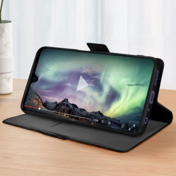 TCL 408 ja TCL 406 Folio Slim Case musta kotelo