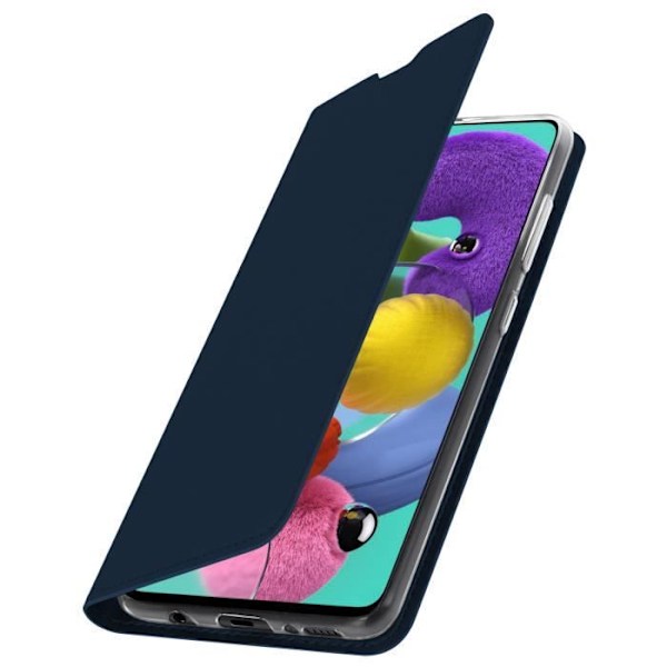 Fodral för Samsung Galaxy A51 - DUX DUCIS - Folio-fodral - Ekologisk läder - Videostöd - Magnetisk Blå