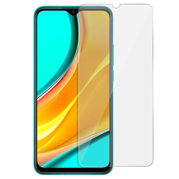 Skärmskyddsfilm - Xiaomi - Redmi 9 - 9H härdat glas - Stötsäker - Transparent vit Klar vit