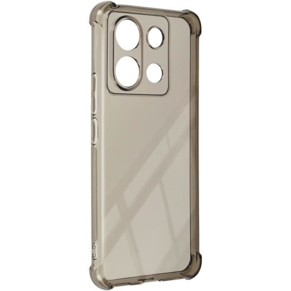 Stötfångare - Imak - Redmi Note 13 Pro - Mjuk Silikon - Förstärkta Hörn - Transparent Svart Svart Transparent