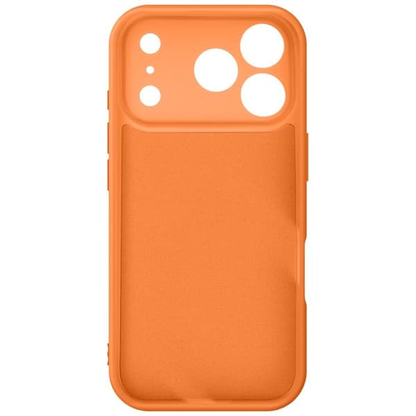 Soft-touch silikone cover til iPhone 17 Pro, skridsikkert orange Apelsin