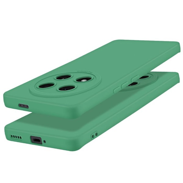 Coque - Honor - Magic 7 Lite - Silikonmaterial - Repellerande - Skyddad Kamerablokk Grön