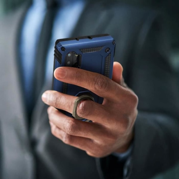 Coque - ILMOITTA KÄYTTÖÖN - Galaxy Note 10 Plus - Kaksiosainen - Jämäkkä ja Taipuisa - Videotuki Midnattsblå