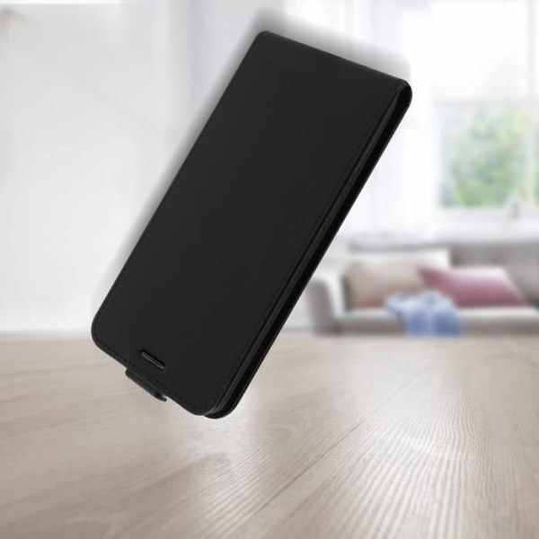 Étui - Xiaomi - Poco M3 / Redmi 9T - Ekologiskt läder - Vertikal Klaff - Svart Svart
