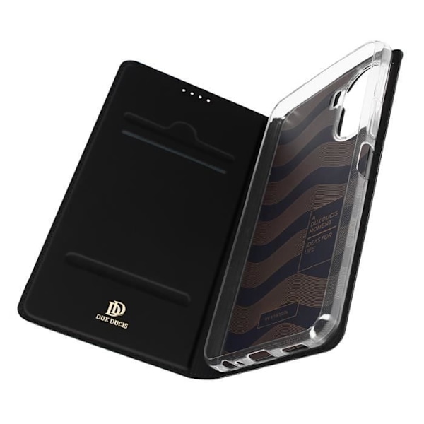 Cover til Vivo Y16 - DUX DUCIS - Kortholder Stand Funktion - Sort Svart