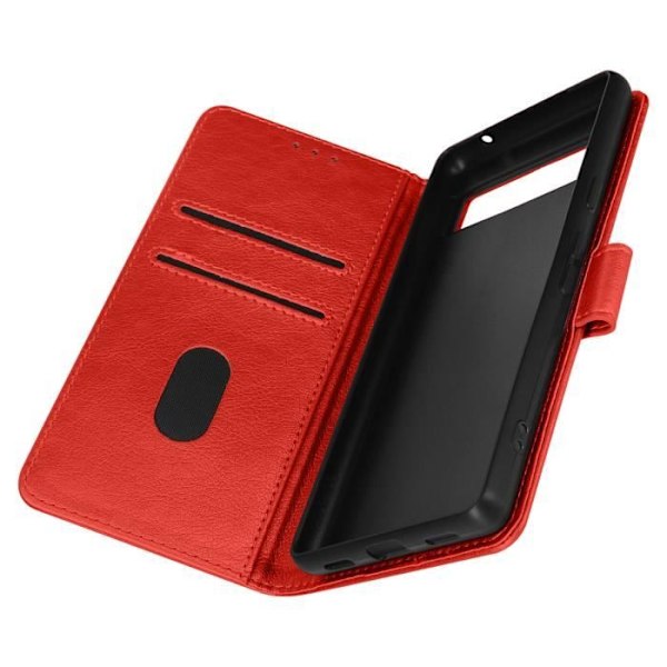 Google Pixel 7a Folio Fodral Red Flip Fodral