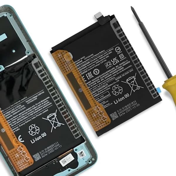 Batteri - XIAOMI - BN5D - 5000mAh - Intern - Kompatibel med Redmi Note 11 4G och Note 11S 4G Svart