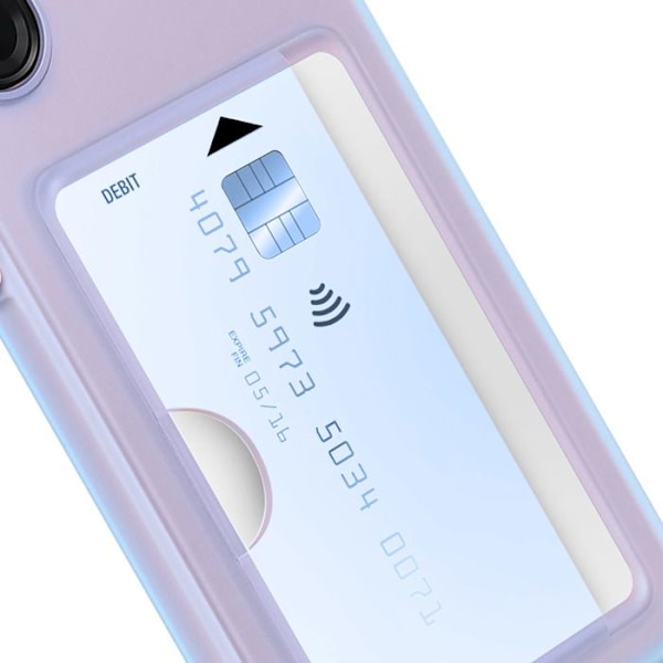 Coque för Samsung A26 Kortficka Silikon Soft touch Original Samsung Blå Blå
