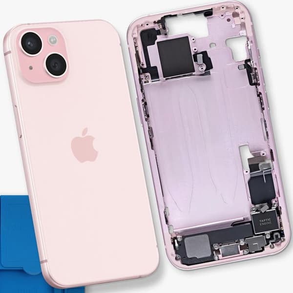 Centrale Chassis - AVIZAR - iPhone 15 - Pink - Præcise Justering - Erstatningsdel Ros