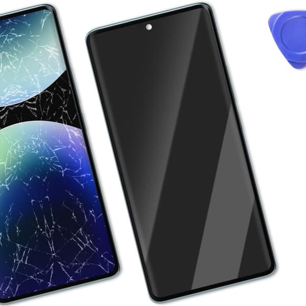 Skærm til Redmi Note 14 Pro Plus 5G LCD + Touchglas + Chassis Xiaomi Blå