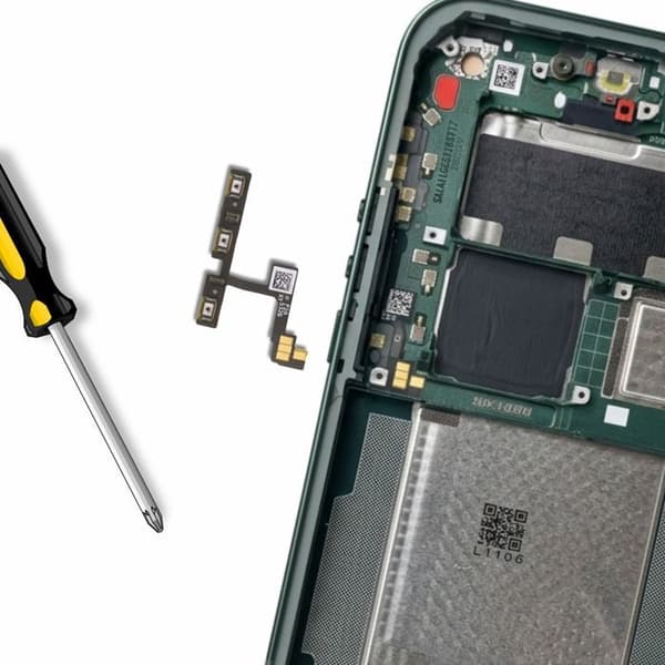 Strøm- og volumenknap flexbånd til Xiaomi 17 Ultra med sort flexkabel Svart