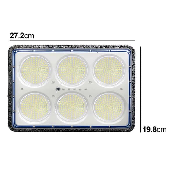 LED Projektor 15W Udendørs 9000K med 12W Solpanel Grå Grå