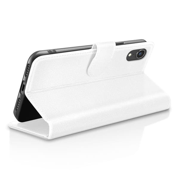 Plånboksfodral för iPhone XR med Stödfunktion och Magnetisk Flik Zanaé Vit Vit