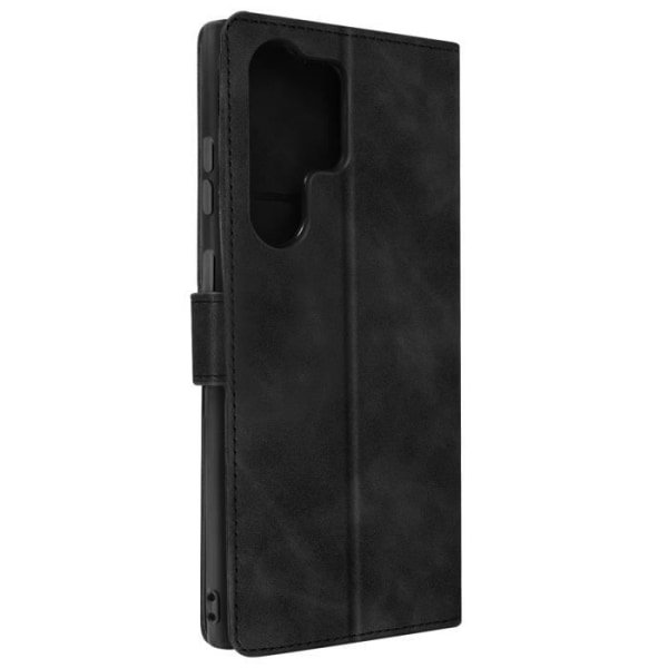 Forcell Tender Book Black Wallet Cover til Samsung S23 Ultra - AVIZAR - Rigid - Flap Svart