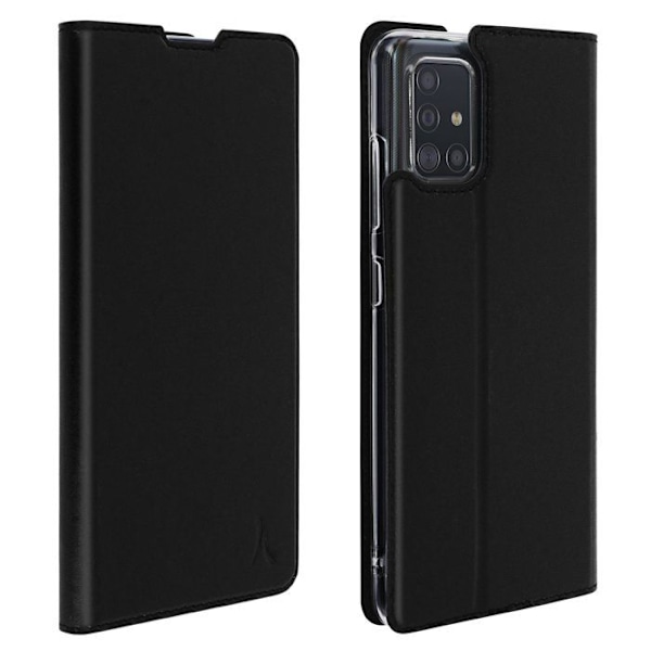 Samsung Galaxy A51 Kotelo Korttipidike Video Tuki Akashi Musta Svart