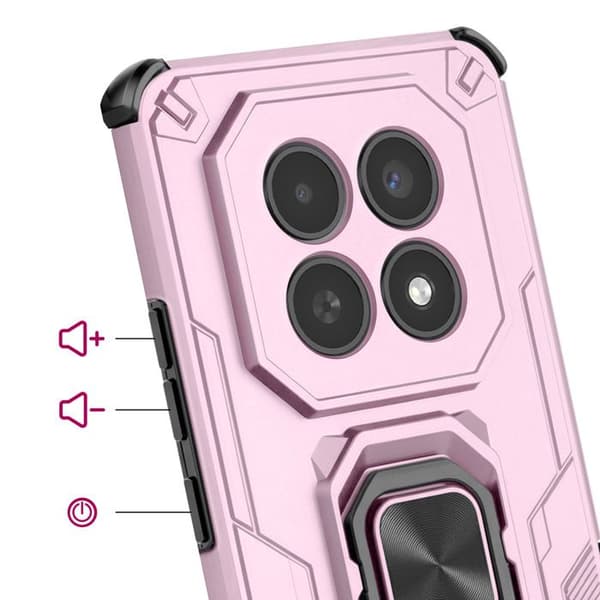 Cover til Redmi Note 15 med roterende ring og støttefunktion Lavendel Violett