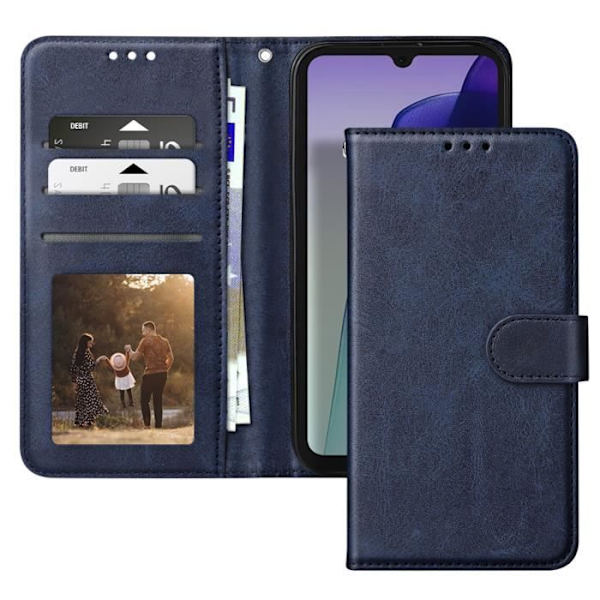 Kotelo Xiaomi Redmi 14C Wallet Flipille ja vakaalle videotuelle Midnight Blue Blå