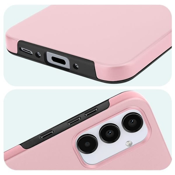 AVIZAR Helfodral till Samsung A35 - Styv och mjuk - Champagnerosa - Ultrabeständig Rosa