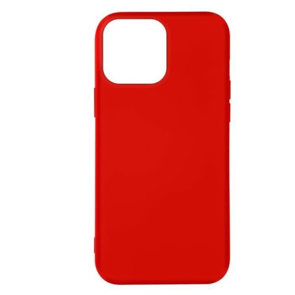 Coque iPhone 14 Pro - Noname - Semi-rigid - Rød - Soft-touch - Effektiv beskyttelse Röd