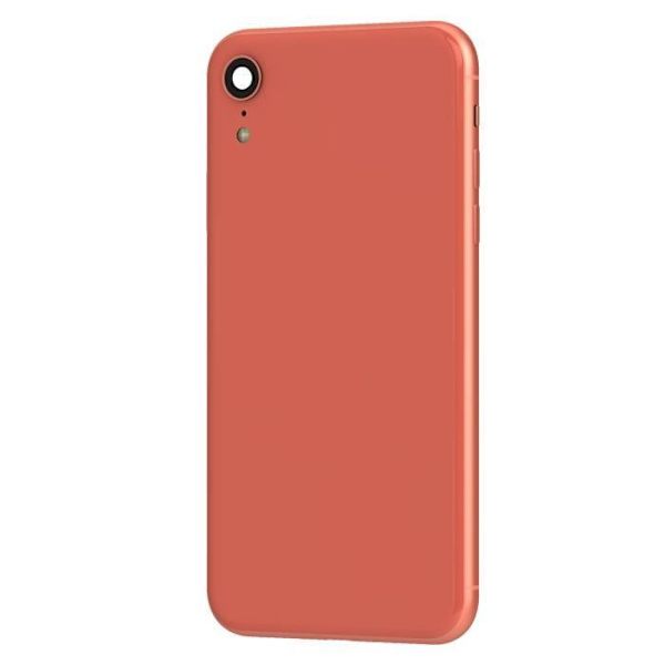 Täydellinen alusta iPhone XR - AVIZAR - Coral keskirunko ja takaikkuna Orange