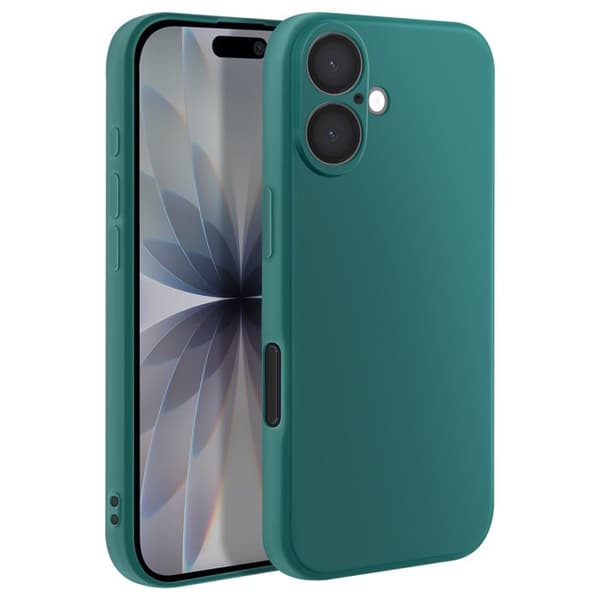 Siliconfodral för iPhone 17 i Mörkgrön Ultra Resistenta Grön