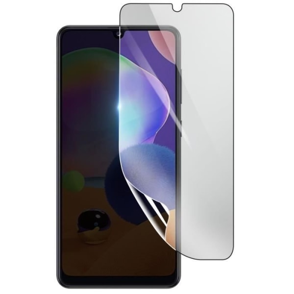 Näytönsuoja - 3MK - Samsung Galaxy A31 - Iskunkestävä Hydrogeeli - Läpinäkyvä - Naarmuuntumaton Transparent