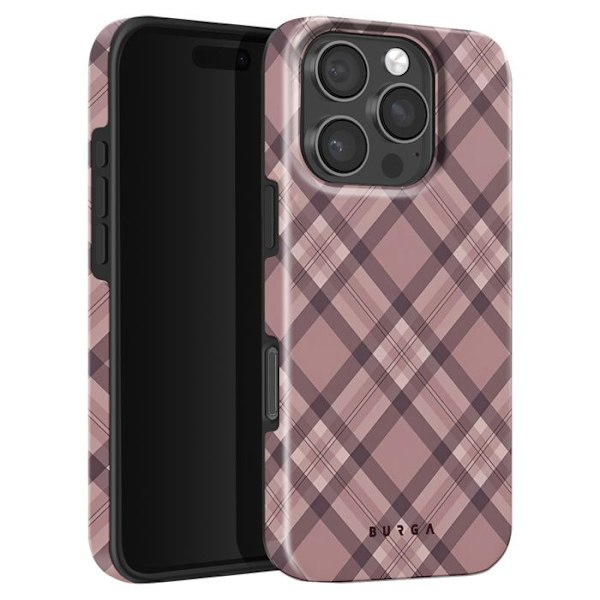 Coque til iPhone 16 Pro Stødabsorberende Fliser Elegant Hævede Kanter