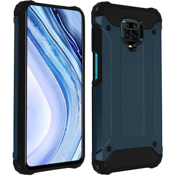 Etui - AVIZAR - Xiaomi Redmi Note 9 Pro/9 Pro Max - Stødsikker - 1,8 m - Halvstiv Blå