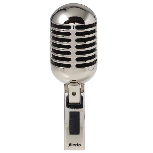 Alecto UDM-60 - Retro-mikrofoni, kromi Krom