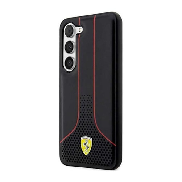 Ferrari Perforated 296P Collection - Suojakuori Samsung Galaxy S23:lle (musta) - 3666339117139