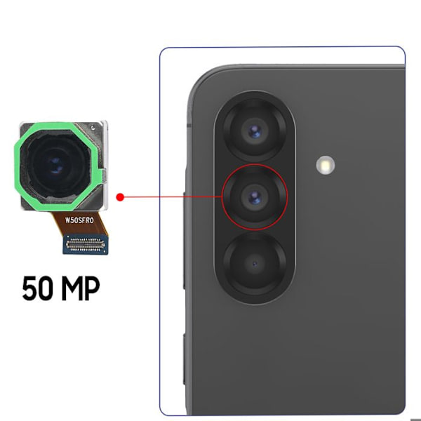 Bagkamera til Samsung Galaxy A56 50MP Sort