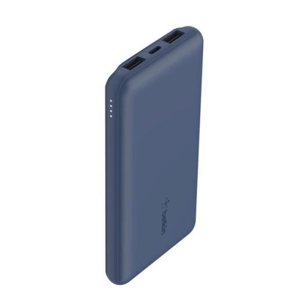 Eksternt batteri 15W 10.000mAh 2 USB-porte + 1 USBC 15W BOOST CHARGE Belkin Blue