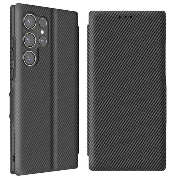 Samsung S24 Ultra Hiilikuitutuki Video ja Anti-RFID Musta Svart
