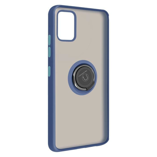 Coque - Samsung - Galaxy A51 - Bi-material - Metallring - Videostöd Blå