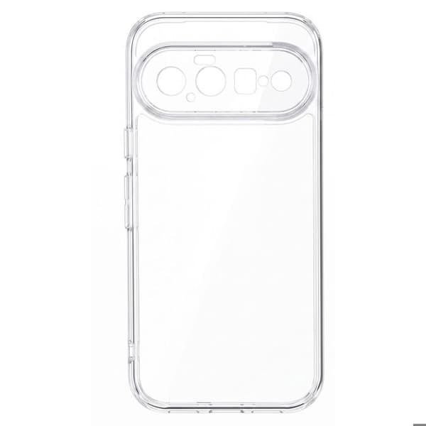 Stødabsorberende cover til Google Pixel 11 med forstærkede hjørner, gennemsigtig Vit