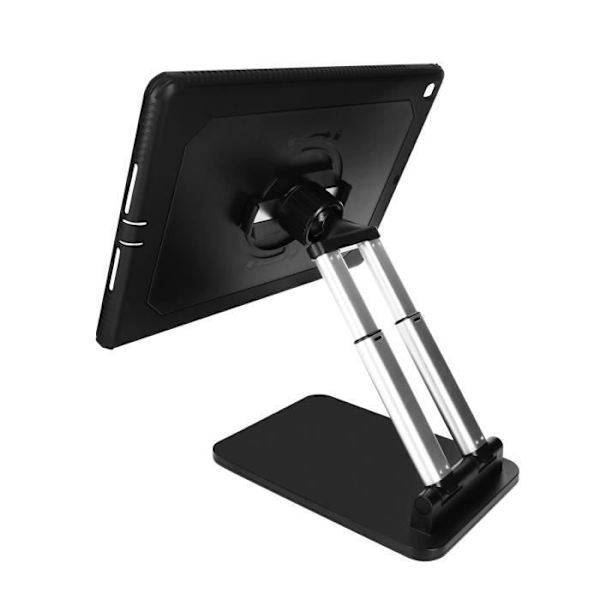 Bordstativ og etui iPad 2018 og 2017 9.7, iPad Air Roterbar Højdejusterbar Sort