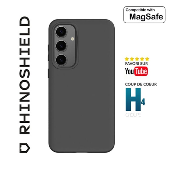 Coque til Samsung Galaxy S24 Magnetisk SolidSuit ShockSpread Rhinoshield Sort Svart