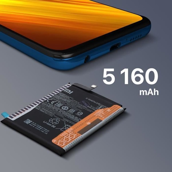 Xiaomi Poco X3 sisäinen akku 5160mAh alkuperäinen BN57 Service Pack