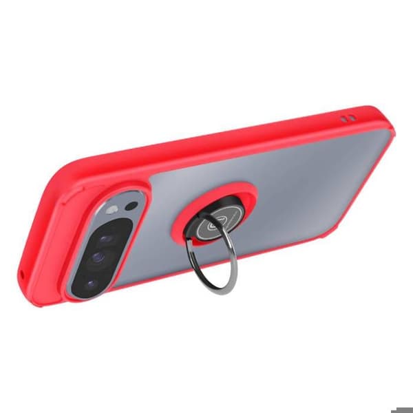 Skydd för Google Pixel 10 / 10 Pro Stötresistent med Röd Magnetring Röd