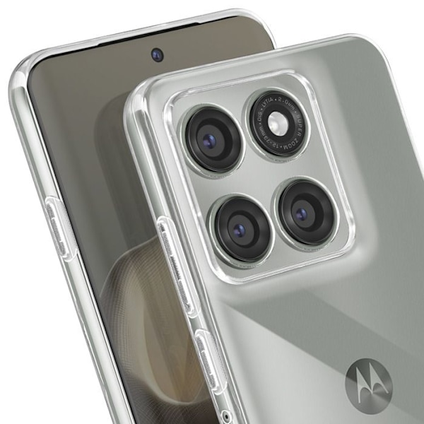Moto Edge 60 Pro - Pehmeä Läpinäkyvä Kuori Vit