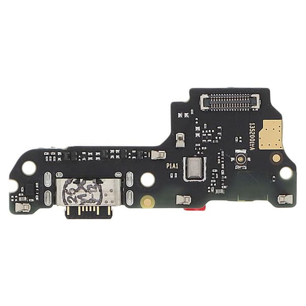 USB-C Opladerstik Erstatning Xiaomi Redmi 15 5G med Mikrofon Sort Svart