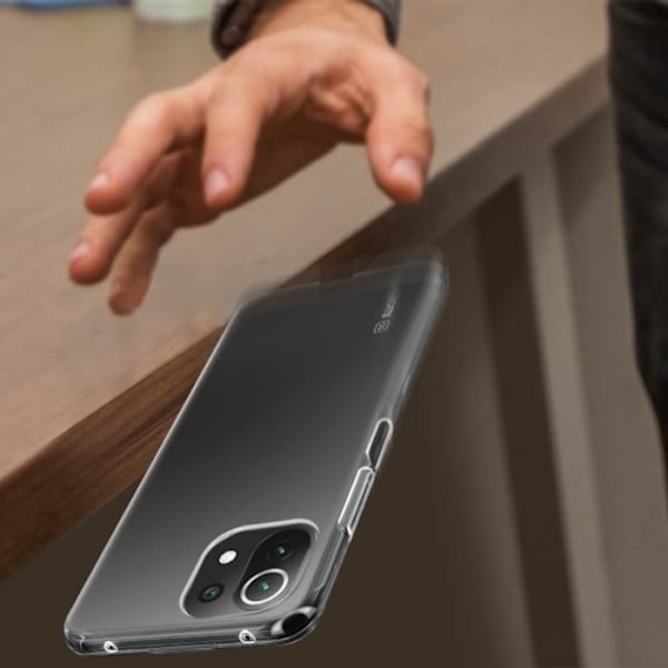 Coque - Xiaomi - Mi 11 Lite / Mi 11 Lite 5G - Silikone Blød - Ultra-Tynd - Gennemsigtig Transparent