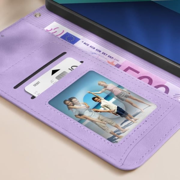 Flowers Case til Xiaomi Redmi Note 13 4G Wallet Video Support Lys lilla