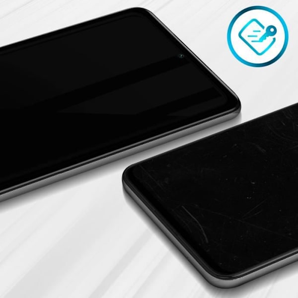 Skärmskydd - AVIZAR - Xiaomi Mi 11i och Poco F3 - Hårdhet 9H - Ultratunn - Fasade kanter Svart vit