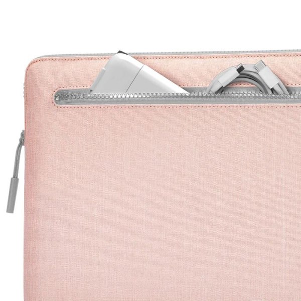 Housse för MacBook Pro 14'' Polyesterväv Zippad Kompakt Woolenex Incase Rosenröd Rosa